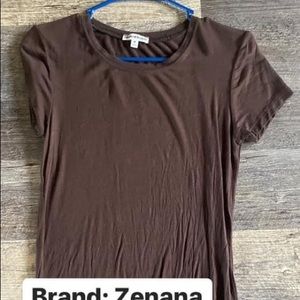 Brown tee